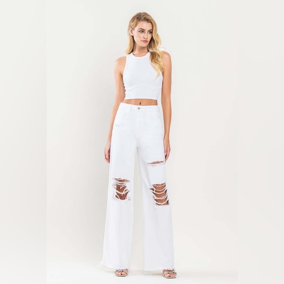 VERVET BY FLYING MONKEY Denim - 90's Vintage Loose Fit Distressed Jeans